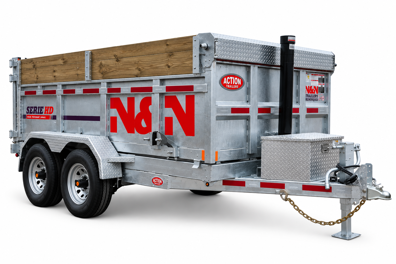 N&N 7 by 14 dump trailer