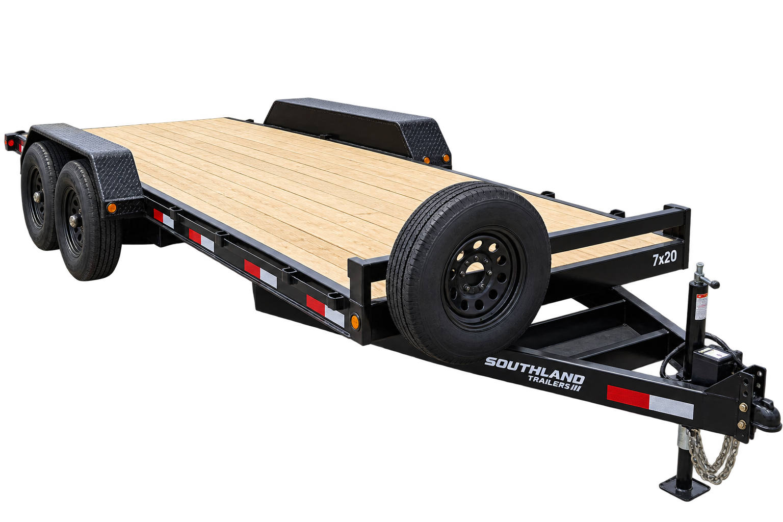N&N 7 by 20 flat deck trailer